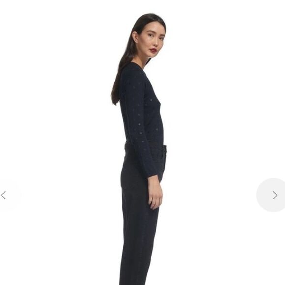 WHISTLES Star printed crew neck sweater - Picture 3 of 5